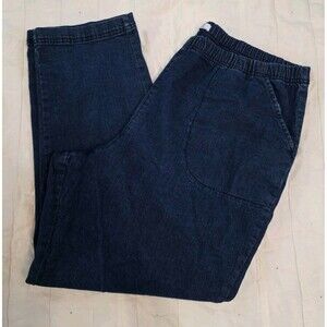 Croft & Barrow  Women's Plus Size Pull On Elastic Waist Blue Jean's 26W